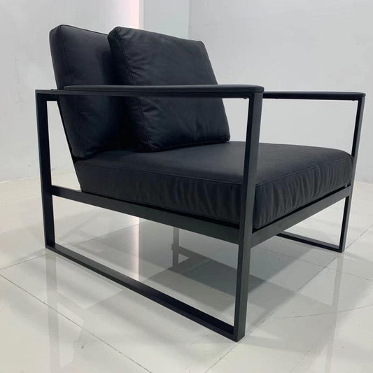 Cuadro Metal Frame and Leather Chair - parada one design