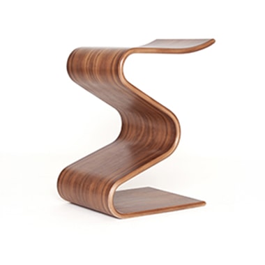 Zig-Zag Stool Walnut - parada one design